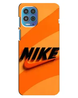 Чехол для Motorola MOTO G100 с картинкой «Оранжевый драйв Nike»