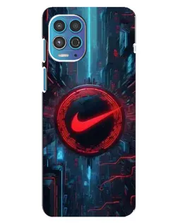 Чехол для Motorola MOTO G100 с картинкой «Техногенный стиль Nike»