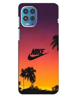 Чехол для Motorola MOTO G100 с картинкой «Nike на закате солнца»