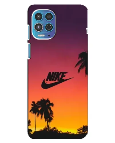 Чехол для Motorola MOTO G100 с картинкой «Nike на закате солнца»