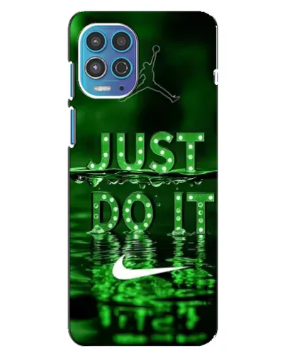 Чехол для Motorola MOTO G100 с картинкой «Зеленый неоновый Nike»