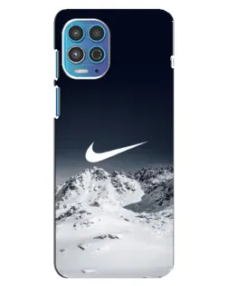 Чехол для Motorola MOTO G100 с картинкой «Nike — зимние горы»