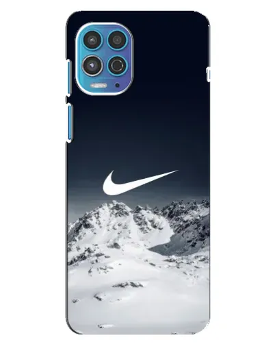 Чехол для Motorola MOTO G100 с картинкой «Nike — зимние горы»