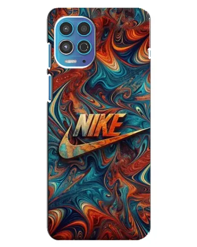 Чехол для Motorola MOTO G100 с картинкой «Nike в абстракции»