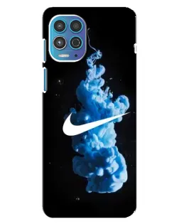 Чехол для Motorola MOTO G100 с картинкой «Nike и синий дым»