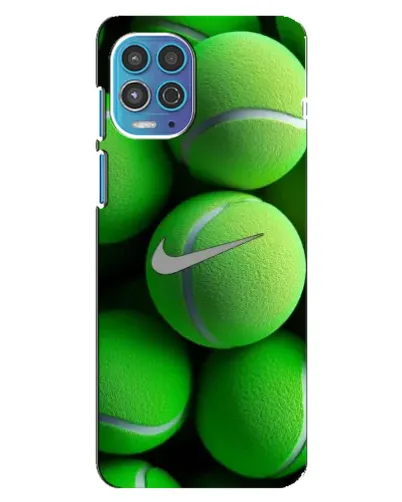 Чехол для Motorola MOTO G100 с картинкой «Теннисные мячи Найк»