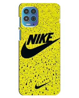 Чехол для Motorola MOTO G100 с картинкой «Желтый текстурный Nike»