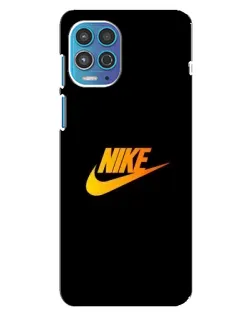 Чехол для Motorola MOTO G100 с картинкой «Золотой логотип Nike»