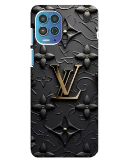 Чехол для Motorola MOTO G100 с картинкой «Кожаная текстура LV»