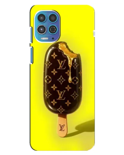 Чехол для Motorola MOTO G100 с картинкой «Мороженое от LV»