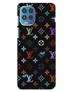 Чехол для Motorola MOTO G100 с картинкой «Цветная монограмма LV»