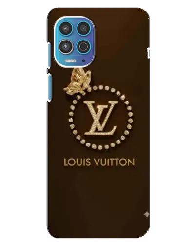 Чехол для Motorola MOTO G100 с картинкой «LV — золотая печать»
