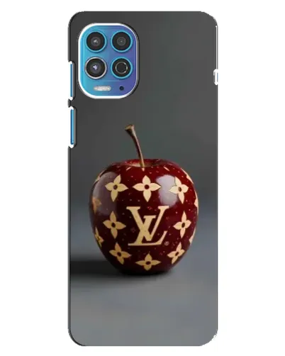 Чехол для Motorola MOTO G100 с картинкой «Красное яблоко LV»
