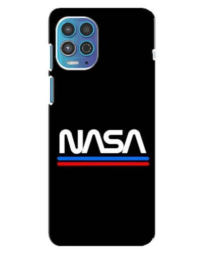 Чехол для Motorola MOTO G100 с картинкой «NASA — классика Red Blue»