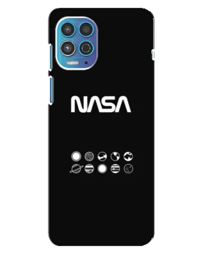Чехол для Motorola MOTO G100 с картинкой «NASA — технический принт»