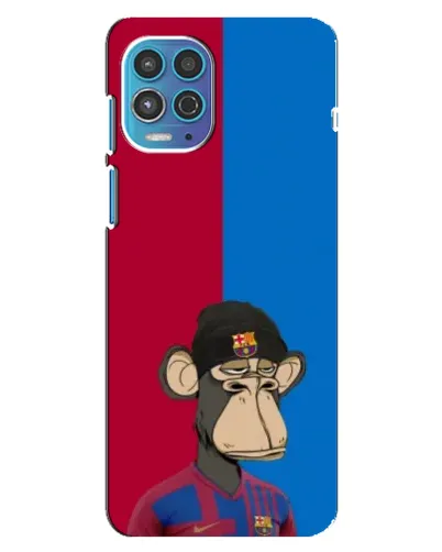 Чехол для Motorola MOTO G100 с картинкой «Bored Ape — фанат Барсы» Чехол для Motorola MOTO G100 с картинкой «Bored Ape — фанат Барсы»
