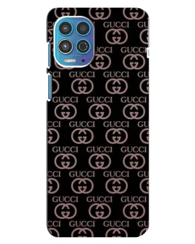 Чехол для Motorola MOTO G100 с картинкой «Классическая монограмма Gucci»