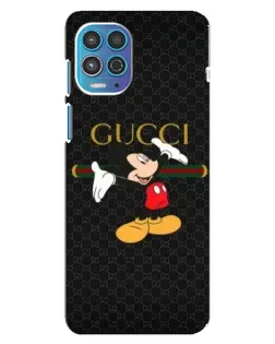 Чехол для Motorola MOTO G100 с картинкой «Микки Маус Gucci»