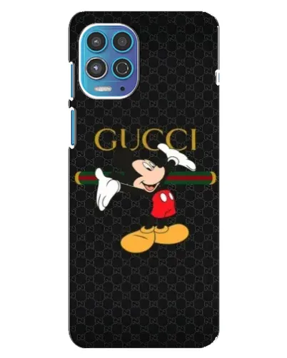 Чехол для Motorola MOTO G100 с картинкой «Микки Маус Gucci»
