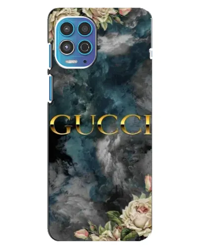 Чехол для Motorola MOTO G100 с картинкой «Абстрактные цветы Gucci»
