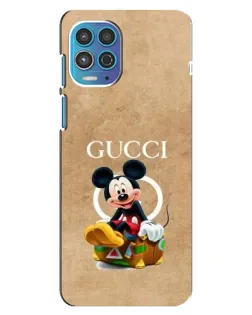 Чехол для Motorola MOTO G100 с картинкой «Микки Маус Gucci — крафт»