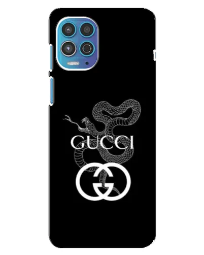 Чехол для Motorola MOTO G100 с картинкой «Gucci — серебряная змея»