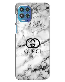 Чехол для Motorola MOTO G100 с картинкой «Gucci — мраморный шик»