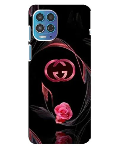 Чехол для Motorola MOTO G100 с картинкой «Gucci — неоновая роза»