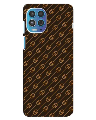 Чехол для Motorola MOTO G100 с картинкой «Gucci — золотые диагонали»