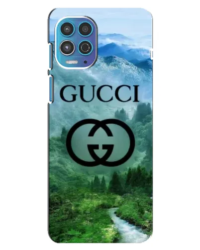 Чехол для Motorola MOTO G100 с картинкой «Gucci — горный пейзаж»