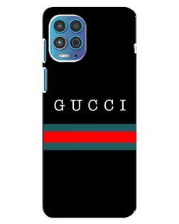 Чехол для Motorola MOTO G100 с картинкой «Gucci — красный пояс»