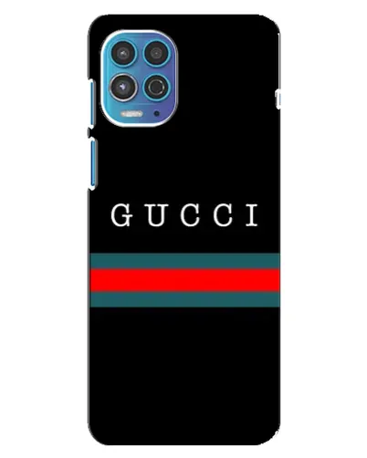 Чехол для Motorola MOTO G100 с картинкой «Gucci — красный пояс»