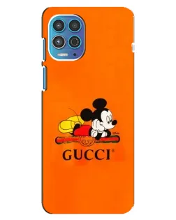 Чехол для Motorola MOTO G100 с картинкой «Микки Маус Gucci — оранж»