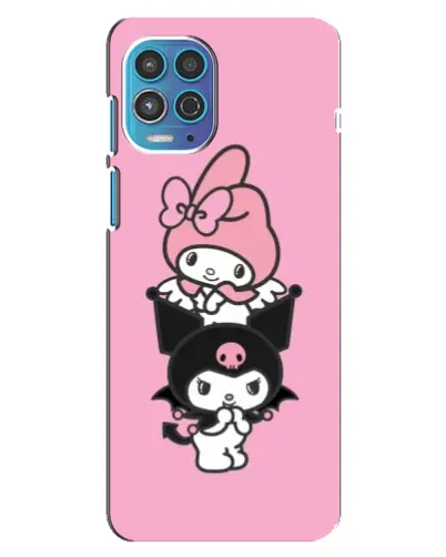 Чехол для Motorola MOTO G100 с картинкой «My Melody и Kuromi»