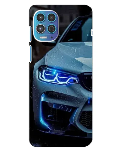 Чехол для Motorola MOTO G100 с картинкой «Взгляд BMW с синими фарами» Чехол для Motorola MOTO G100 с картинкой «Взгляд BMW с синими фарами»