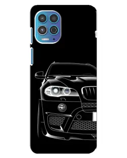 Чехол для Motorola MOTO G100 с картинкой «Темный силуэт BMW»