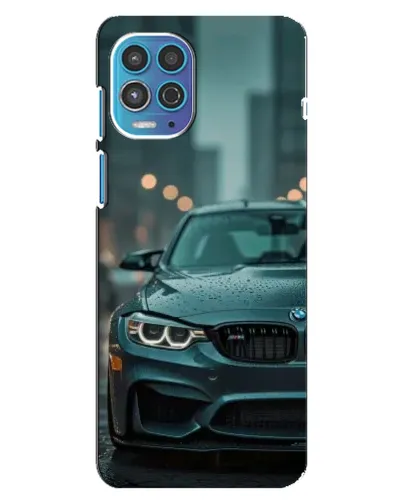 Чехол для Motorola MOTO G100 с картинкой «BMW в огнях города» Чехол для Motorola MOTO G100 с картинкой «BMW в огнях города»