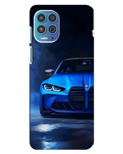 Чехол для Motorola MOTO G100 с картинкой «Голубая BMW M4» Чехол для Motorola MOTO G100 с картинкой «Голубая BMW M4»