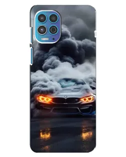 Чехол для Motorola MOTO G100 с картинкой «BMW в дыму»
