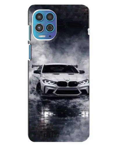 Чехол для Motorola MOTO G100 с картинкой «BMW сквозь туман» Чехол для Motorola MOTO G100 с картинкой «BMW сквозь туман»