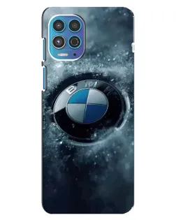 Чохол для Motorola MOTO G100 з картинкою «Логотип BMW — лід»