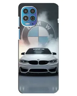 Чохол для Motorola MOTO G100 з картинкою «BMW в білому диму»