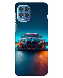 Чохол для Motorola MOTO G100 з картинкою «BMW — вогні неону»