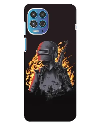 Чехол для Motorola MOTO G100 с картинкой «PUBG — огненный силуэт» Чехол для Motorola MOTO G100 с картинкой «PUBG — огненный силуэт»