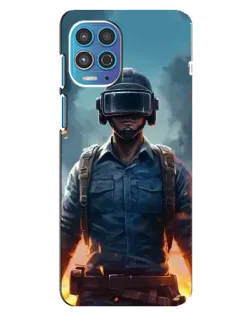 Чехол для Motorola MOTO G100 с картинкой «PUBG — реалистичный герой»