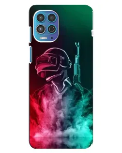 Чехол для Motorola MOTO G100 с картинкой «PUBG — огненный воин»