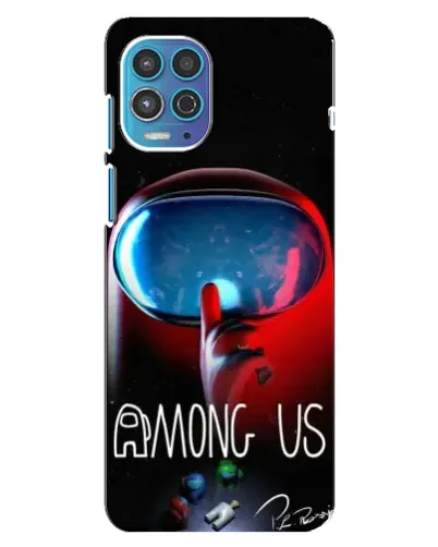 Чехол для Motorola MOTO G100 с картинкой «Красный импостер — макро» Чехол для Motorola MOTO G100 с картинкой «Красный импостер — макро»