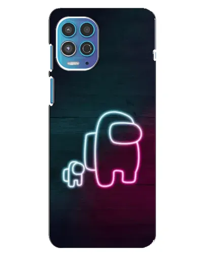 Чехол для Motorola MOTO G100 с картинкой «Among Us неон-арт» Чехол для Motorola MOTO G100 с картинкой «Among Us неон-арт»