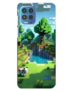 Чехол для Motorola MOTO G100 с картинкой «Minecraft летний день»