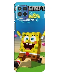 Чехол для Motorola MOTO G100 с картинкой «Губка Боб Minecraft»